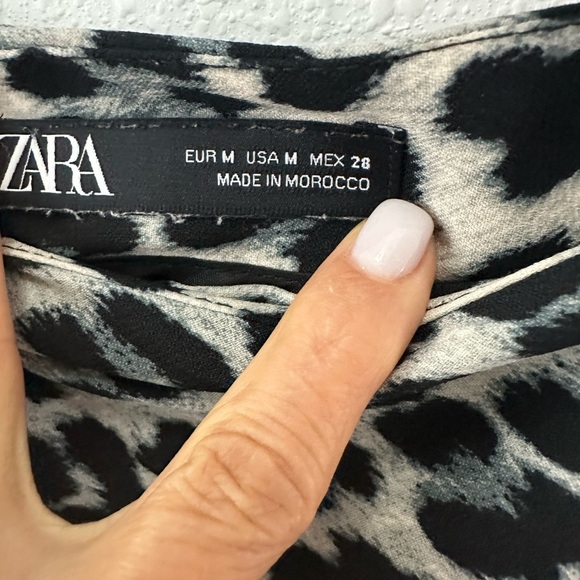 Zara Black and White Midi Skirt Resort Wear - Picture 5 of 6